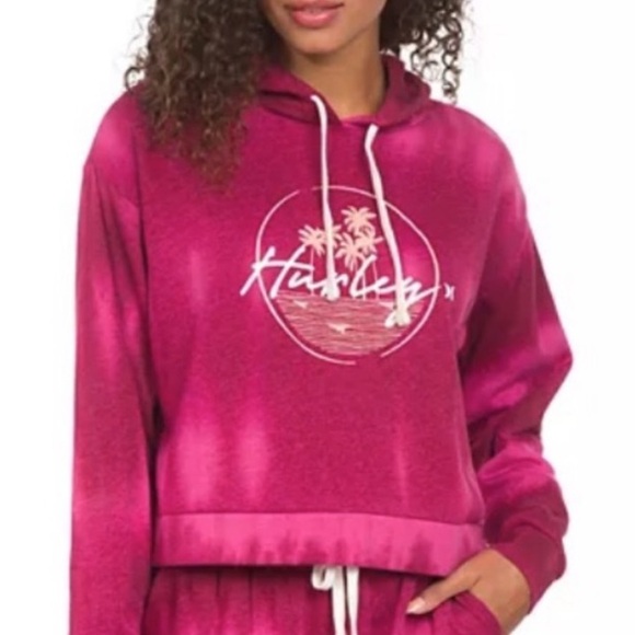 Hurley Tops - NWT Hurley Cropped Pullover Hoodie